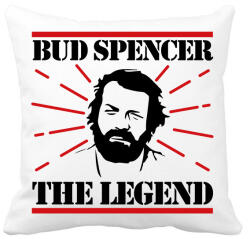 printfashion Bud Spencer - The legend - Párnahuzat, Díszpárnahuzat - Fehér (9829456)