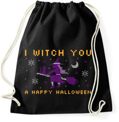 printfashion WITCH YOU A HAPPY HALLOWEEN - Sportzsák, Tornazsák - Fekete (9534075)