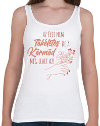 printfashion Tökéletes köröm - Női atléta - Fehér (8468078)