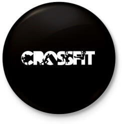 printfashion Crossfit fehér - Kitűző, hűtőmágnes - Fekete (11719542)