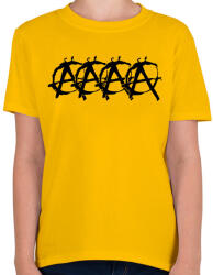 printfashion Anarchista audis - Gyerek póló - Sárga (1200738)