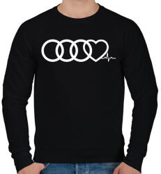 printfashion AUDI Love - Férfi pulóver - Fekete (380243)