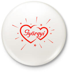 printfashion Györgyi - Kitűző, hűtőmágnes - Fehér (11951048)
