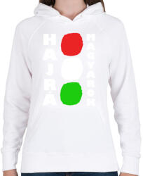 printfashion Hajrá Magyarok! - Női kapucnis pulóver - Fehér (16185145)