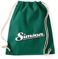 printfashion Simson Logó 3D (fémes stílus) - Sportzsák, Tornazsák - Sötétzöld (16196136)