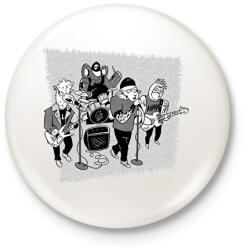 printfashion Állat zenekar - Kitűző, hűtőmágnes - Fehér (9177132)