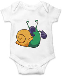 printfashion Bokszoló csiga - Baba Body - Fehér (6151823)
