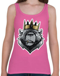 printfashion Bear King - Női atléta - Rózsaszín (5520690)