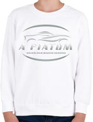 printfashion A fiatom nélkül - Gyerek pulóver - Fehér (6125778)