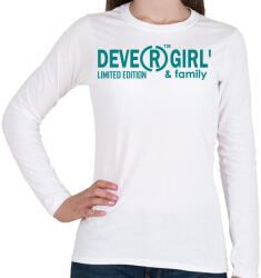 printfashion devergirl - Női hosszú ujjú póló - Fehér (6842036)