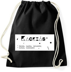printfashion Kackiás - Sportzsák, Tornazsák - Fekete (6397792)
