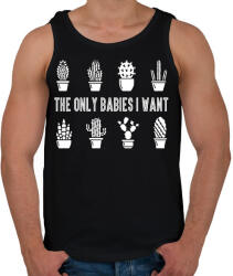 printfashion Only babies - Férfi atléta - Fekete (12953832)