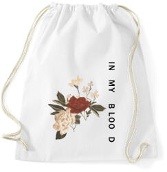 printfashion IN MY BLOOD - Sportzsák, Tornazsák - Fehér (992576)