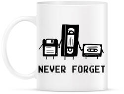 printfashion Never forget. . . - Bögre - Fehér (3999156)