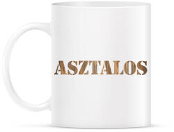 printfashion Asztalos - Fa mintás - Bögre - Fehér (6562784)