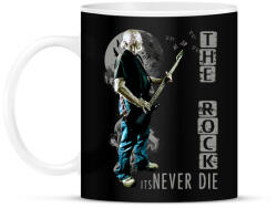 printfashion THE ROCK ITS NEVER DIE - Bögre - Fekete (6319360)