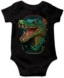 printfashion Mérges krokodil - Baba Body - Fekete (12601981)