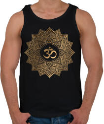 printfashion Arany mandala - Férfi atléta - Fekete (14512163)