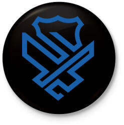 printfashion Police badge - Kitűző, hűtőmágnes - Fekete (3094402)