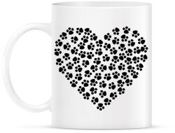 printfashion Mancs szív - Bögre - Fehér (1609863)