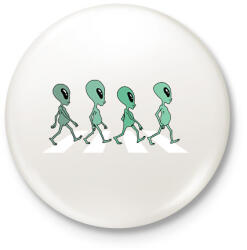 printfashion The Aliens - Kitűző, hűtőmágnes - Fehér (16615351)