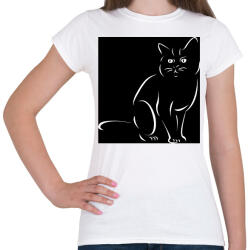 printfashion Cat - Női póló - Fehér (14873391)