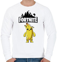 printfashion Fortnite Banana - Férfi pulóver - Fehér (1829547)
