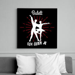 printfashion Balett - Egy életen át - Vászonkép - Fekete (7678087)