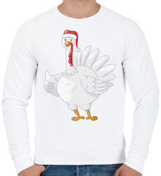 printfashion Pulyka - Férfi pulóver - Fehér (13009680)