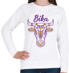 printfashion Bika horoszkóp - Női pulóver - Fehér (1326836)