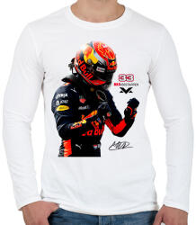printfashion Max Verstappen new - Férfi hosszú ujjú póló - Fehér (12570873)