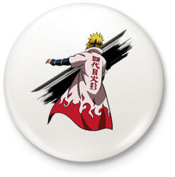printfashion Naruto Minoto - Kitűző, hűtőmágnes - Fehér (16315274)