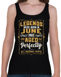 printfashion A tökéletes legendák júniusban születtek - Női atléta - Fekete (6087021)