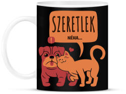printfashion Szeretlek! Néha. . . - Bögre - Fekete (1273785)