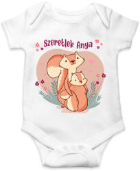 printfashion Szeretlek anya - Mókusos - Baba Body - Fehér (6671900)