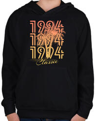 printfashion 1994 - Gyerek kapucnis pulóver - Fekete (12235331)