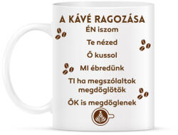 printfashion A kávé ragozása - Bögre - Fehér (5968071)