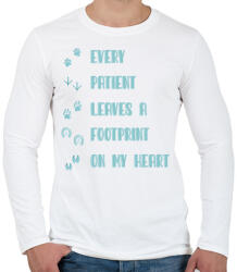 printfashion Every patient - Állatorvos - Férfi hosszú ujjú póló - Fehér (7210740)