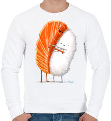 printfashion Sushi lover - Férfi pulóver - Fehér (2939974)