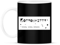 printfashion Kótyomfitty - Bögre - Fekete (6398706)