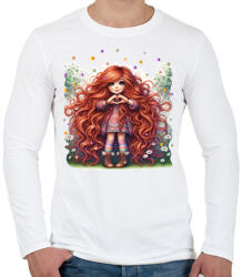 printfashion Szeretlek - Férfi hosszú ujjú póló - Fehér (15601355)