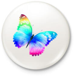 printfashion Pillangó - Kitűző, hűtőmágnes - Fehér (3078005)