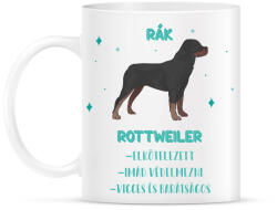 printfashion Rák - Rottweiler - Bögre - Fehér (13345726)