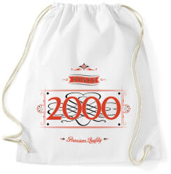 printfashion since-2000-red-black - Sportzsák, Tornazsák - Fehér (537584)