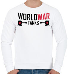 printfashion World war tank - Férfi pulóver - Fehér (1879942)