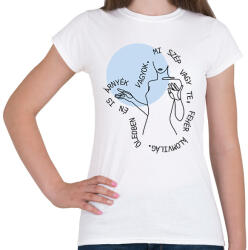 printfashion Április végén - Gárdonyi Géza - Női póló - Fehér (7120629)