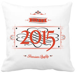 printfashion since-2015-red-black - Párnahuzat, Díszpárnahuzat - Fehér (539711)