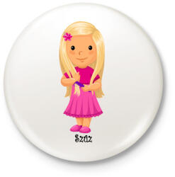 printfashion Szűz - Kitűző, hűtőmágnes - Fehér (3089721)