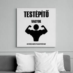 printfashion Testépítő vagyok - Vászonkép - Fehér (6638138)