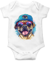 printfashion Mopsz - Baba Body - Fehér (16536698)